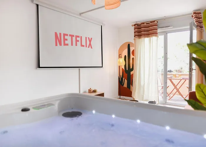 Oasis Cachee - Jacuzzi Et Cinema 公寓